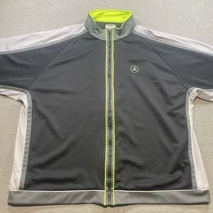 Jordan Brand Jacket Men Size 2XL XXXL‎ Grey Full-Zip Vented Stretch Pefomance